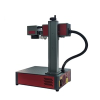 Machine de marquage laser à fibre mini haute précision 30W 50W 60W à bas prix, refroidie par air, CNC de bureau tout-en-un pour bois et pierre, laser Raycus