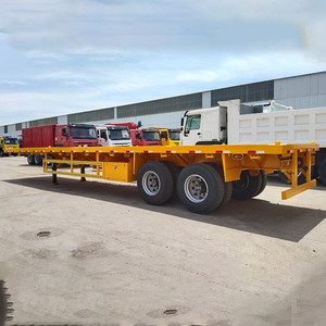 Semirremolque de Plataforma Plana Chengda de 2 Ejes para Transporte de Mercancías, Carga de Contenedores de 20 pies/40 pies - Product Image 5