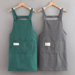 Delantales de Cocina Ecológicos, Duraderos y Transpirables de Algodón y Lino, Resistentes a las Manchas, con Logotipo Personalizable, Venta al Por Mayor - Product Image 1