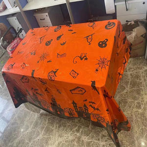 Décoration de fête nappe imperméable et résistante à l'huile jetable chauve-souris tête de <span class=keywords><strong>citrouille</strong></span> château décoration de table pour la fête d'halloween - Product Image 6