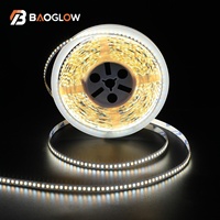Bestseller 18W/M DC 24V IP20 Kupfer 8mm Flexible Schlangenlichter 3000K+6000K SMD2835 LED-Streifenlichter 3000K+6000K Warmweiß RoHS