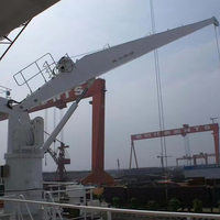 Grue de pont marine télescopique à flèche articulée pliable de 5 tonnes et 20 m, homologuée CE, la plus vendue pour le levage de navires