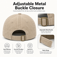 Casquette de papa personnalisée à 6 panneaux en coton délavé style vintage avec patch cœur brodé pour cadeaux de membres et activités de plein air