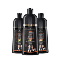 Shampoo capillaire noir permanent personnalisé sans ammoniaque, couvre les cheveux gris, multifonction, couvrant sain des cheveux gris