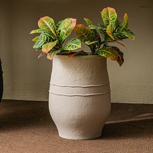 Nhà Máy Nóng Bán Kết Cấu Mộc Mạc Sợi Đất Sét Nhà Máy Nồi Trang Trí Ngoài Trời Chậu Hoa Trồng Cho Nhà Vườn - Product Image 3