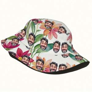 Bob personnalisé avec motifs dessinés à la main (feuille, dessin animé, camouflage, léopard, écossais) pour usage quotidien, plage et randonnée - Product Image 4