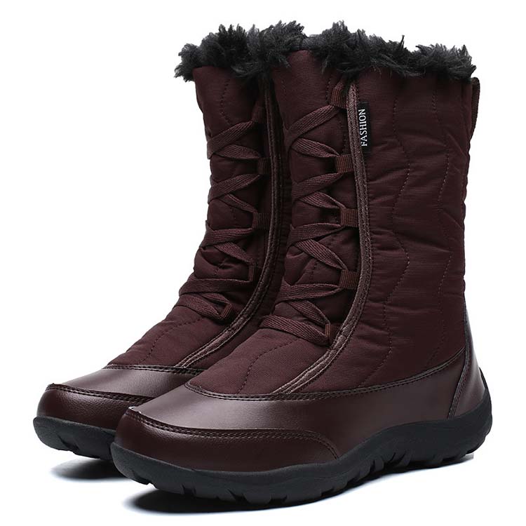 Botas Impermeables Con Cremallera De Tubo Medio Bota De Muje Botas Impermeables Con Cremallera De Tubo Medio Bota De Muje