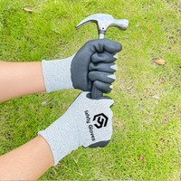 Gants de travail anti-coupure CHUANGYING pour hommes avec grip de sécurité, certifiés CE, compatibles écran tactile pour travaux manuels