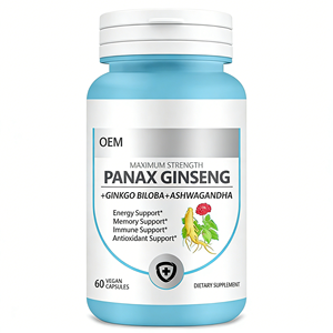 ODM/OEM Grosir OEM Label Pribadi Organik 7500mg Kekuatan Maksimum Panax Ginseng Ginkgo Biloba Ashwagandha Akar <span class=keywords><strong>Herbal</strong></span> Dewasa - Product Image 4