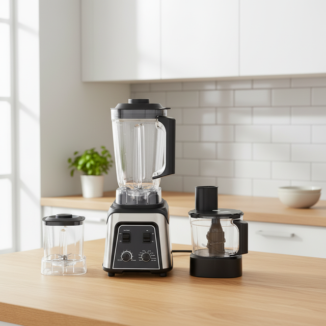 Blender 2L Large Capacity Commercial With Mixer Grinder Heavy Duty Machine Portable Ice Smoothie Blenders