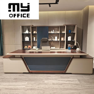 <span class=keywords><strong>Mesa</strong></span> de negocios Escritorio del Presidente Luz Muebles de Oficina del Presidente de lujo Minimalista Moderno Gerente y silla a juego - Product Image 1