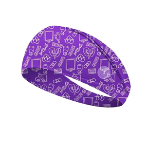 Bandeaux avec bouton pour masque, bandeaux larges pour infirmières, antidérapants, élastiques, protection des oreilles, uniforme médical, bandeaux de sport pour médecins - Product Image 5