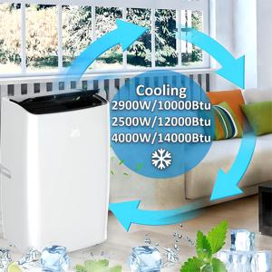 Climatiseur mobile WiFi 9000 BTU UVC de qualité supérieure pour la maison et l'hôtel, avec fonctions de refroidissement et de chauffage, classe A en termes d'efficacité énergétique - Product Image 4
