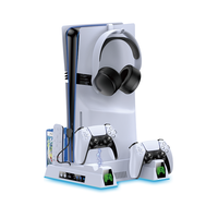 Station de charge verticale multifonctionnelle avec ventilateur de refroidissement pour console PS5 Pro/Slim, accessoires de jeu