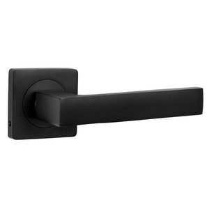 Manovella con rosetta quadrata per stendibiancheria. Alluminio. Nero opaco. 50x50 mm - Product Image 1