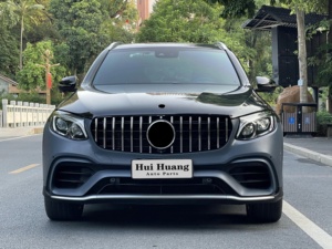 Pare-chocs de voiture pour <span class=keywords><strong>Mercedes</strong></span> Benz <span class=keywords><strong>Classe</strong></span> <span class=keywords><strong>GLC</strong></span> X253 2016-<span class=keywords><strong>2019</strong></span> Ancien vers Nouveau <span class=keywords><strong>2019</strong></span> GLC63 Comprend l'ensemble du pare-chocs avant Lèvre arrière Échappement - Product Image 2