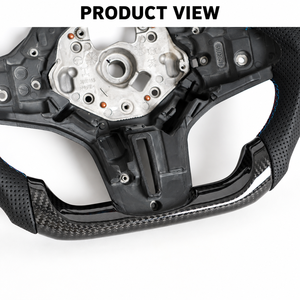 Volant G30 2018-2023 aspect carbone pour BMW Série 5, remplacement personnalisé en gros pour ateliers professionnels et concessionnaires - Product Image 3