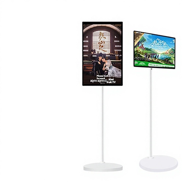Touch Screen Android Bestie Smart TV HD1080 16:9 Screen Size LED Backlight White Cabinet Type-C Interface Portable