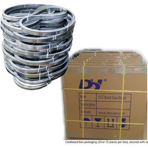 Hoja de sierra de cinta con punta de carburo Stellite, venta al por mayor de fábrica, hoja profesional marca DH para aserradero de madera de roble - Product Image 5