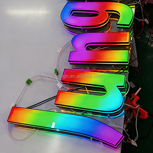 Letrero Comercial con Logotipo para Oficina, Interior/Exterior, Retroiluminado, Iluminado, Letrero Empresarial, Logotipo <span class=keywords><strong>de</strong></span> Pared, Letras <span class=keywords><strong>de</strong></span> Canal LED 3D - Product Image 2