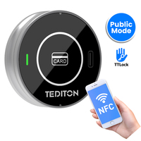 Tediton Bracelet électronique intelligent Carte-clé Gym Locker Lock Alarm TTlock Rfid nfc Lock Public Mode Cabinet Locker Lock