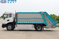 Camion compacteur de déchets électrique zéro émission, véhicule de collecte des déchets à compression hydraulique pour les déchets municipaux