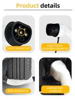 Câble de charge pour véhicule électrique portable de type 2, 16A 32A, ensemble de câbles de charge AC EV, pour Tesla et BYD, remplacement/réparation