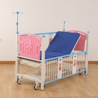 Lit bébé moderne réglable manuellement avec ressort à gaz et cadre métallique pour nouveau-nés, mobilier hospitalier et soins à domicile