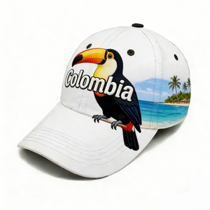 <span class=keywords><strong>Gorra</strong></span> de Béisbol Bordada con Logotipo Personalizado al por Mayor, Recuerdos Turísticos de <span class=keywords><strong>Colombia</strong></span>, Perfil Bajo, Ajuste Flexible - Product Image 3