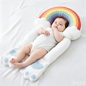 <span class=keywords><strong>Almohada</strong></span> de algodón puro personalizada con forma de caballo, oveja y gallina para bebés; Cojín antiflacidez estilo muñeca de China - Product Image 6