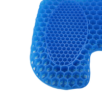 Coussin de siège en Tpe de refroidissement Coussin de massage antidérapant Chaise de rebond de bureau Coussin de fesses personnalisé en forme de U de voiture