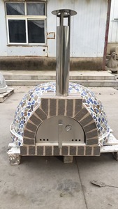 Grand <span class=keywords><strong>kit</strong></span> de <span class=keywords><strong>four</strong></span> <span class=keywords><strong>à</strong></span> <span class=keywords><strong>pizza</strong></span> <span class=keywords><strong>à</strong></span> bois extérieur avec base <span class=keywords><strong>en</strong></span> pierre et porte pour les événements de jardin et de restauration - Product Image 4