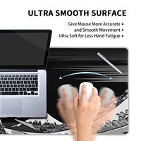 Nouveau noir et blanc vagues XXL clavier caoutchouc antidérapant tapis de souris de jeu ordinateur portable tapis de souris de bureau pour le bureau