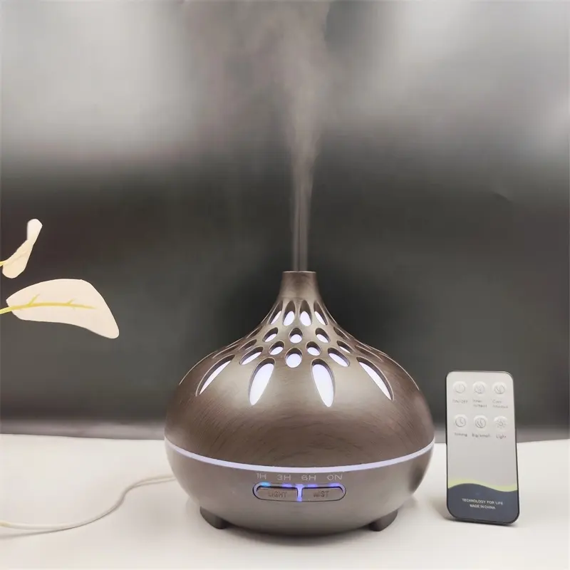 WMK Ultrasonic Essential Oil Aroma Diffuser 500ml 3 in 1 Cool Mist Portable Home Air Diffuser Humidifiers with Remote