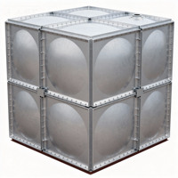 Réservoir d'eau souterrain en acier inoxydable avec construction à double paroi pour la détection des fuites