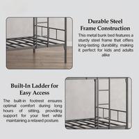 Lit superposé en fer économique pour dortoir, lit double moderne, lits superposés en métal pour chambre à coucher, lit superposé en métal pour appartement, lit mezzanine en fer sur mesure
