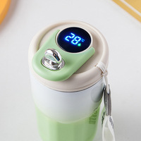 Mug à café intelligent en acier inoxydable à double paroi avec logo personnalisé, 420 ml, étanche, avec affichage de la température, couvercle LED