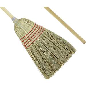 Unisan Flagged Bristle Parlor <b>Broom</b> Maid <b>Broom</b> Floor Sweeper with Durable Wooden <b>Handle</b> - Product Image 3