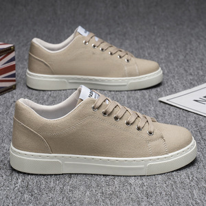 Zapatillas casuales deportivas de lona de estilo coreano para hombre, con punta redonda y cierre de cordones, a la moda, para estudiantes, novedad primavera 2026 - Product Image 4