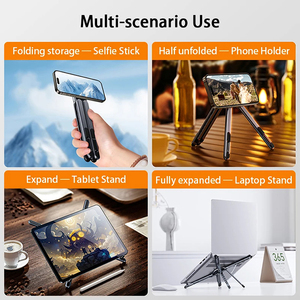 Support <span class=keywords><strong>portable</strong></span> ergonomique pour ordinateur <span class=keywords><strong>portable</strong></span>, réglable en hauteur, en alliage d'aluminium magnétique, pliable, support universel pour téléphone <span class=keywords><strong>portable</strong></span> et tablette - Product Image 6