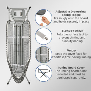 Dễ Dàng Cài Đặt Bàn Ủi Bìa Và Pad Đàn Hồi Cạnh Áp Dụng Tiêu Chuẩn Kích Thước Sắt Board Bìa Cho Ủi Kinh Nghiệm - Product Image 4