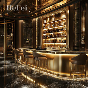 Tùy Chỉnh Modular Kim Loại Quầy Bar Thép Không Gỉ Bàn Tiếp Tân Với Thiết Kế Độc Đáo Tủ Thanh Loại Sản Phẩm - Product Image 1