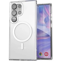 Étui de téléphone magnétique transparent antichoc avec charge magnétique pour Samsung Galaxy S25 S24 S23 S22 S21 FE Ultra Plus