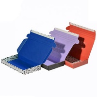Boîte d'emballage en carton d'expédition avec logo de marque personnalisé pli facile enveloppe ondulée kraft paquet de produit cosmétique emballage de vêtement