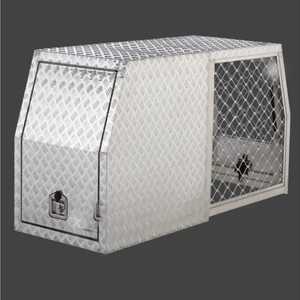 Customizable Aluminum Ute Canopy with Portable Dog <b>Box</b> and Toolbox Waterproof Outdoor Storage for Pickup Truck - Product Image 6
