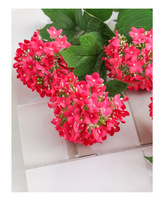 Buket Hydrangea Minimalis 3 Tangkai Batang Kayu Bunga Buatan Rangkaian Bunga Palsu untuk Dekorasi Rumah Ruang Tamu Kantor