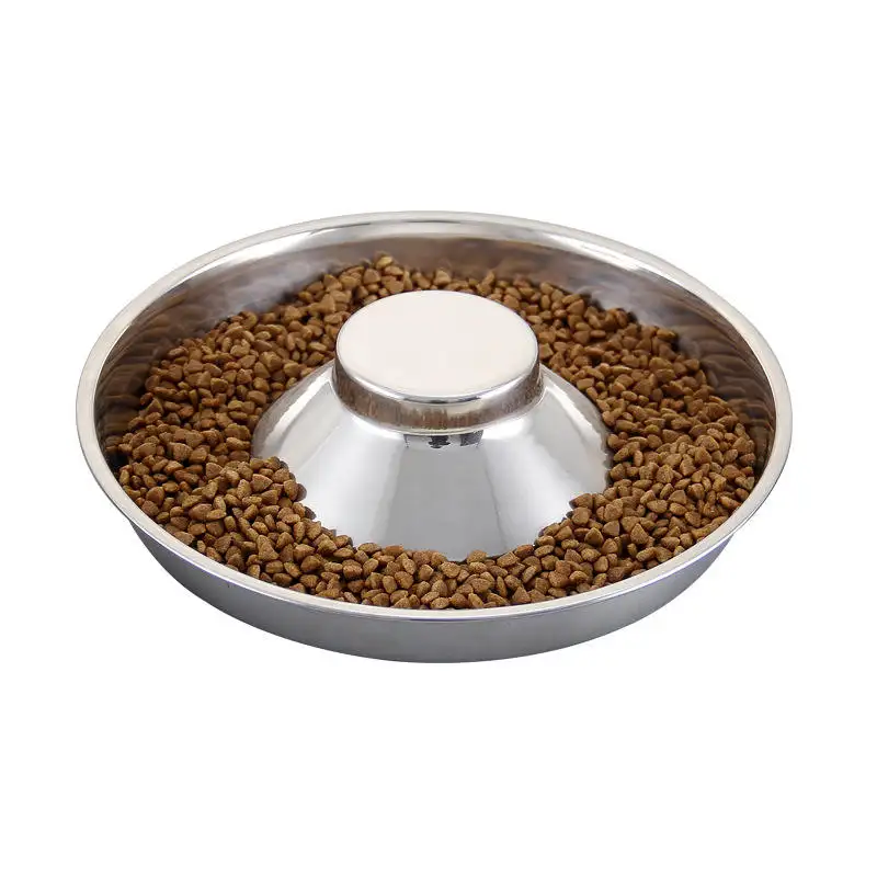 ペットの犬の猫のボウルペットの犬の猫の子犬の屋外の食べ物の皿のためのステンレス鋼の給餌フィーダーウォーターボウル