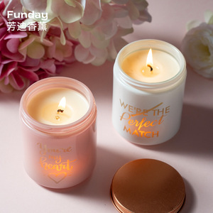 Canderful Scented Candle Cylinder Floral Fragrance Flickering Light Valentine'S Day Elegant Style - Product Image 1