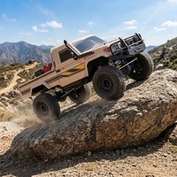 YIKONG YK41011 1/10 4WD RC Crawler LC79 Pickup 550 Brushed Hobbywing 60A 2 vitesses, différentiel à blocage d'axe portique 150M pour le tout-terrain