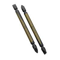 Jeu de forets professionnels Fujiya de qualité supérieure, magnétiques, à double extrémité, combinés, à fente et Phillips, pour un perçage efficace